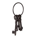 Clayre & Eef Figurine Key 9x19x3 cm Brown Iron