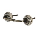 Clayre & Eef Handle 14x4x3 cm Copper colored Metal
