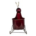 Clayre & Eef Storage Basket Reindeer 46x20x43 cm Red Iron