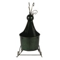 Clayre & Eef Figurine Reindeer 34x17x37 cm Green Iron Sled
