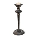 Clayre & Eef Candle holder Ø 16x38 cm Black Iron