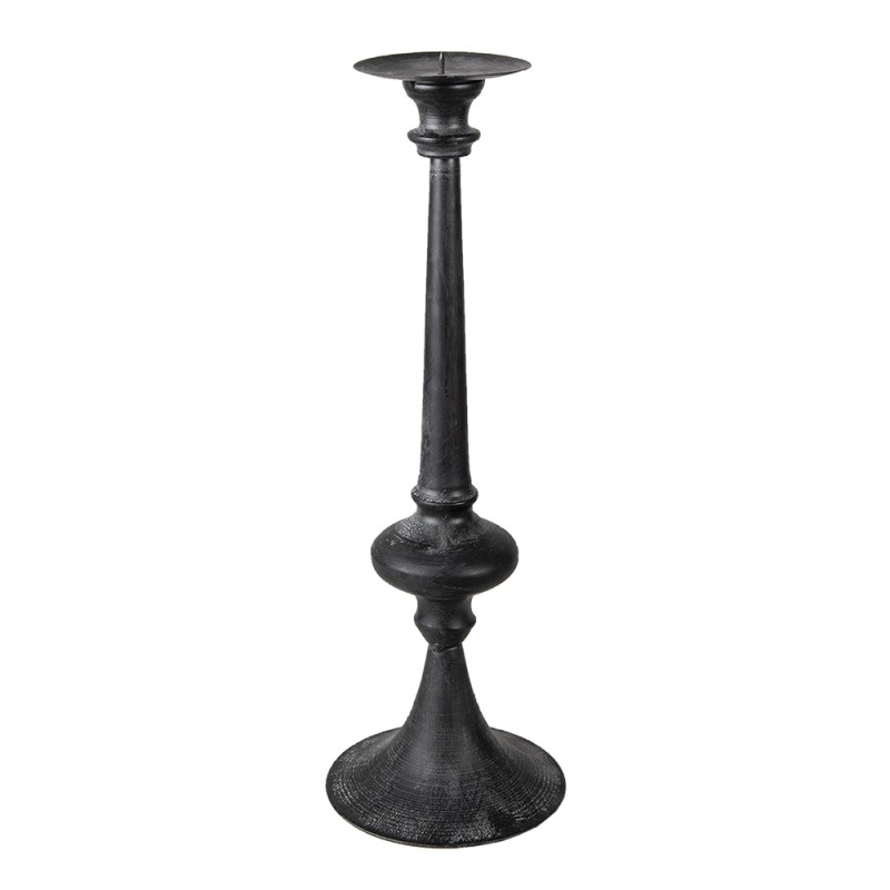 Clayre & Eef Candelabro Ø 15x45 cm Nero Ferro