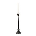 Clayre & Eef Candle holder Ø 11x37 cm Black Iron