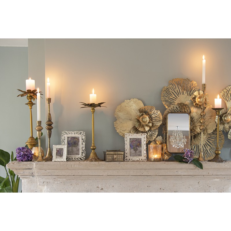 Clayre & Eef Candelabro Ø 22x54 cm Color oro Ferro