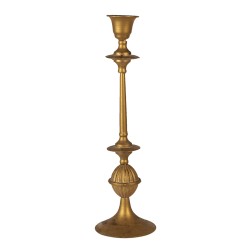 Clayre & Eef Kandelaar  Ø 15x53 cm Goudkleurig Ijzer Rond