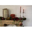 Clayre & Eef Kerzenständer Ø 12x32 cm Silberfarbig Eisen