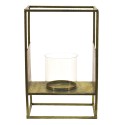 Clayre & Eef Wind Light 25x15x38 cm Copper colored Metal Rectangle