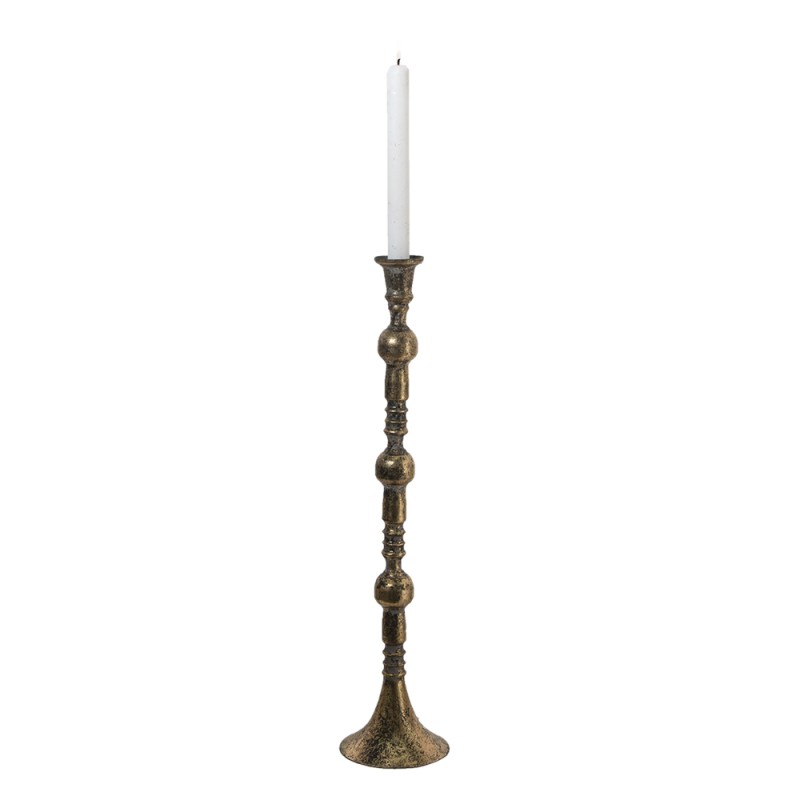Clayre & Eef Candelabro Ø 10x46 cm Color rame Metallo