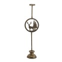 Clayre & Eef Kandelaar  13x9x48 cm Koperkleurig Metaal Rendier
