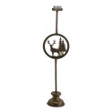 Clayre & Eef Kandelaar  13x9x48 cm Koperkleurig Metaal Rendier