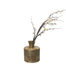 Clayre & Eef Vaso  Ø 21x25 cm Color rame Metallo Rotondo