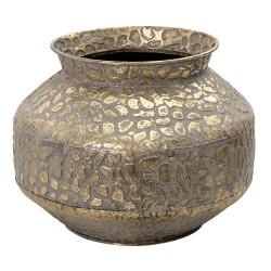 Clayre & Eef Vase Ø 28x20 cm Gold colored Metal Round