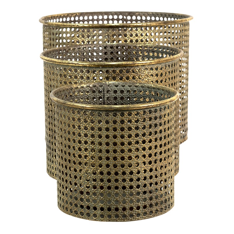 Clayre & Eef Lanterne Couleur cuivre Fer Rond