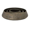 Clayre & Eef Planter Set of 3 Grey Iron Round
