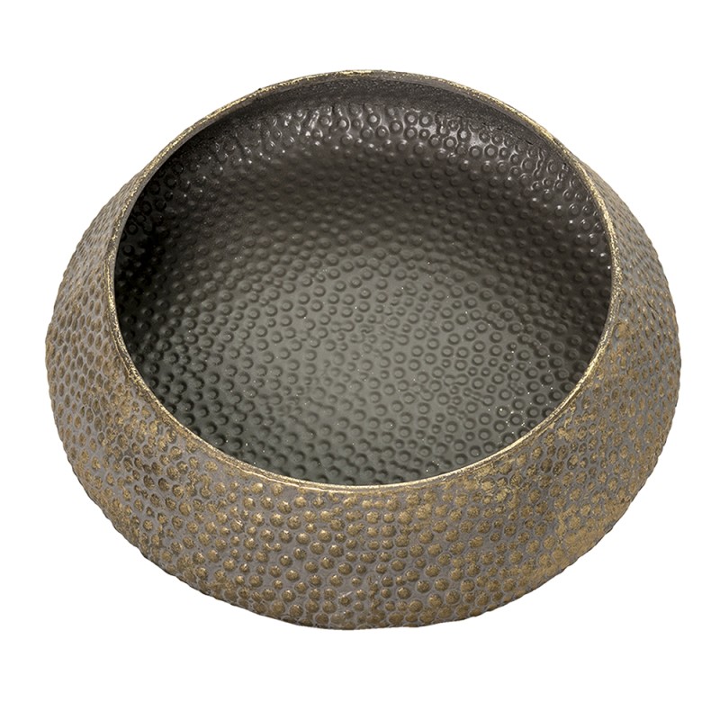 Clayre & Eef Planter Set of 3 Grey Iron Round