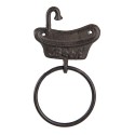 Clayre & Eef Porte-serviettes Baignoire 12x2x22 cm Marron Métal