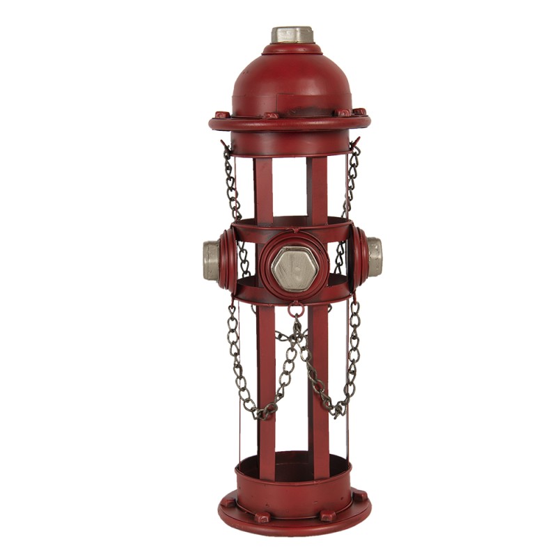 Clayre & Eef Weinregal 14x15x41 cm Rot Eisen Rund