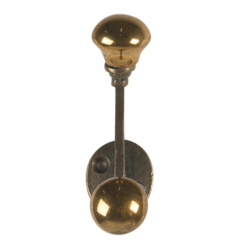 Clayre & Eef Gancio da parete 3x5x9 cm Color oro Metallo