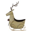 Clayre & Eef Cesto per riporre Renna  33x17x44 cm Color oro Ferro