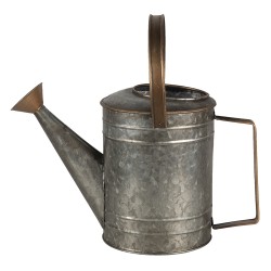 Clayre & Eef Decoratie Gieter  31x14x20 cm Grijs Metaal