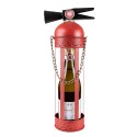 Clayre & Eef Porte-bouteilles Extincteur 17x11x41 cm Rouge Fer