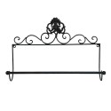 Clayre & Eef Keukenrolhouder  44x10x29 cm Zwart Ijzer