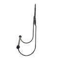 Clayre & Eef Keukenrolhouder  44x10x29 cm Zwart Ijzer