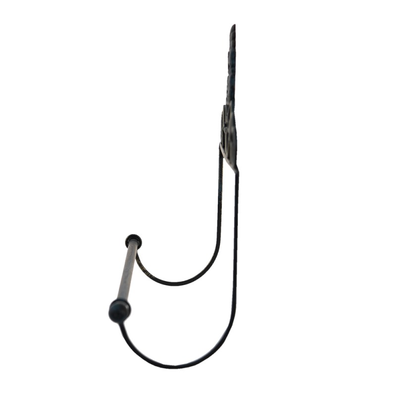 Clayre & Eef Keukenrolhouder  44x10x29 cm Zwart Ijzer