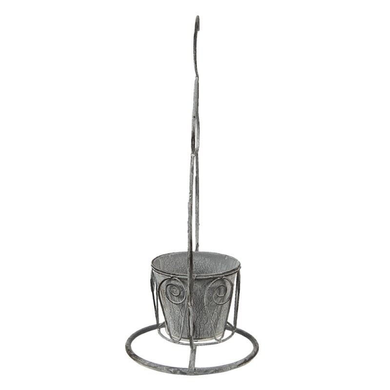 Clayre & Eef Plant Holder Teapot 45x20x48 cm Grey Iron