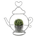 Clayre & Eef Plant Holder Teapot 45x20x48 cm Grey Iron