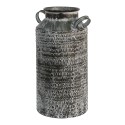 Clayre & Eef Ciotola per il latte decorativa 19x17x33 cm Grigio Metallo Rotondo