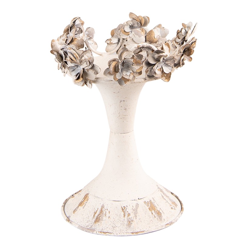 Clayre & Eef Candelabro Ø 17x21 cm Beige Ferro