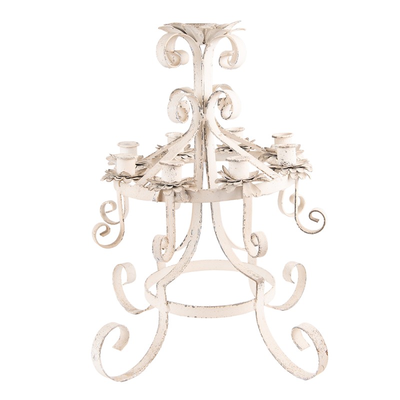 Clayre & Eef Candle holder Ø 41x43 cm Beige Iron