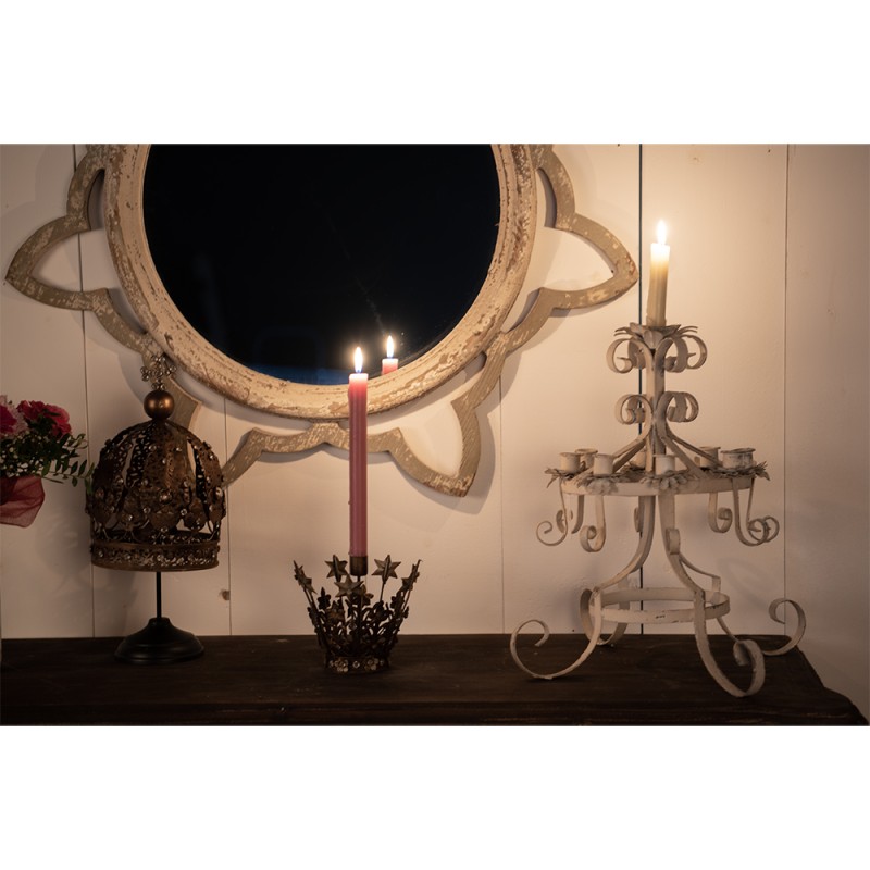 Clayre & Eef Candle holder Ø 41x43 cm Beige Iron