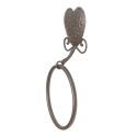Clayre & Eef Portasciugamani 16x5x28 cm Marrone Ferro Coure