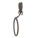 Clayre & Eef Portasciugamani 16x5x28 cm Marrone Ferro Coure