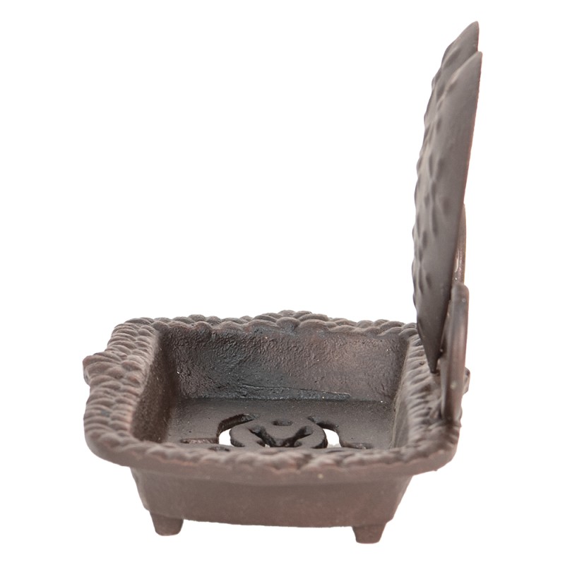 Clayre & Eef Portasapone 16x11x13 cm Marrone Ferro Coure