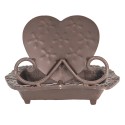 Clayre & Eef Portasapone 16x11x13 cm Marrone Ferro Coure