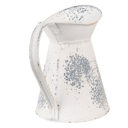 Clayre & Eef Decoration can 17x11x17 cm Beige Iron