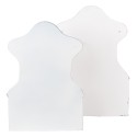 Clayre & Eef Pflanzenhalter 26x14x37 /23x12x32 cm Beige Eisen