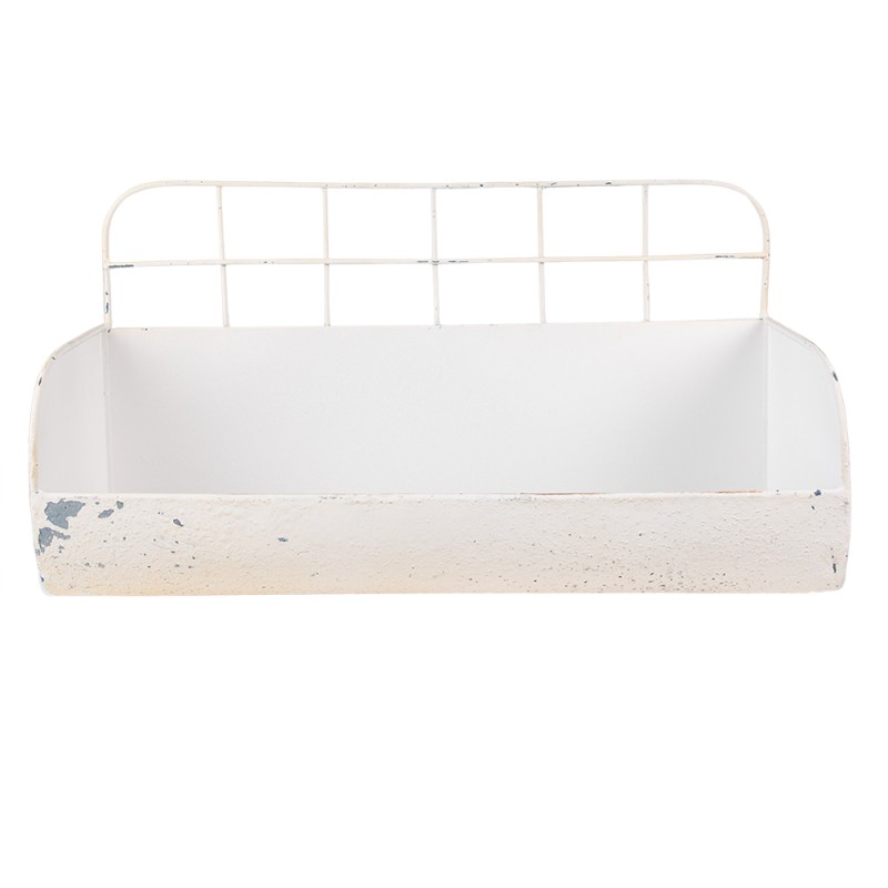 Clayre & Eef Etagère murale 38x14x20 cm Beige Fer Rectangle
