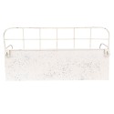 Clayre & Eef Etagère murale 38x14x20 cm Beige Fer Rectangle