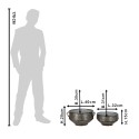 Clayre & Eef Porte-plante Gris Métal Rond