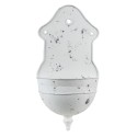 Clayre & Eef Planthouder  24x10x47 cm Wit Grijs Metaal