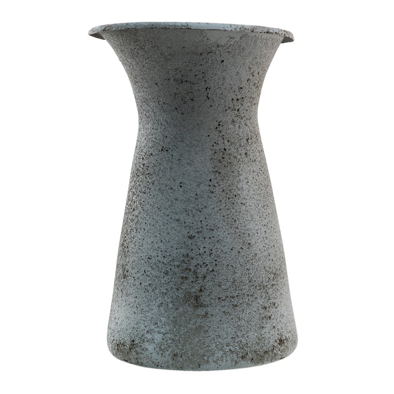 Clayre & Eef Decoration can 15x15x27 cm Grey White Metal
