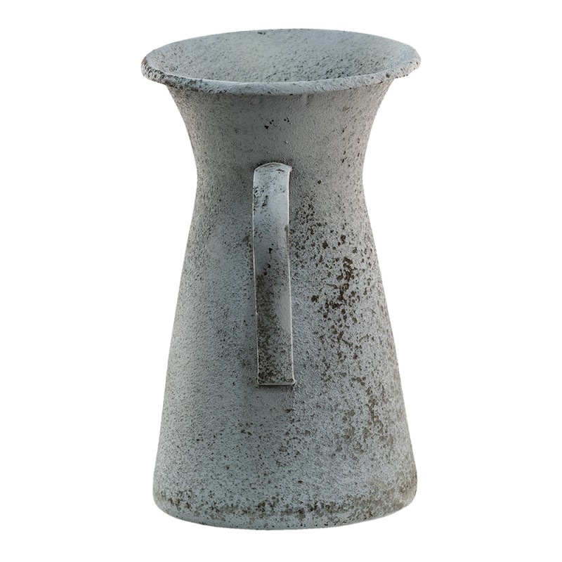 Clayre & Eef Decoration can 15x15x27 cm Grey White Metal