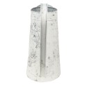 Clayre & Eef Decorative Watering Can 16x12x22 cm Grey White Metal Flowers Flower market