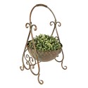 Clayre & Eef Plant Holder 26x27x49 cm Green Iron