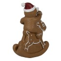 Clayre & Eef Christmas Decoration Gingerbread man 11x5x12 cm Brown Plastic