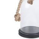 Clayre & Eef Cloche Ø 17x28 cm Transparent Wood Glass Round